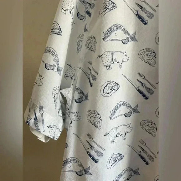 Beach & Barn Calabash Short Sleeve - White/Seafarer Print - Picture 5 of 11